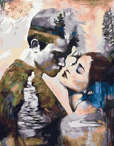 Romantic Forest Lovers Paint By Numbers
