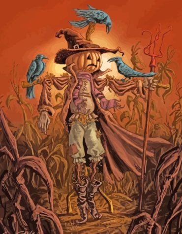 Autumn Scarecrow Adventure Paint By Numbers