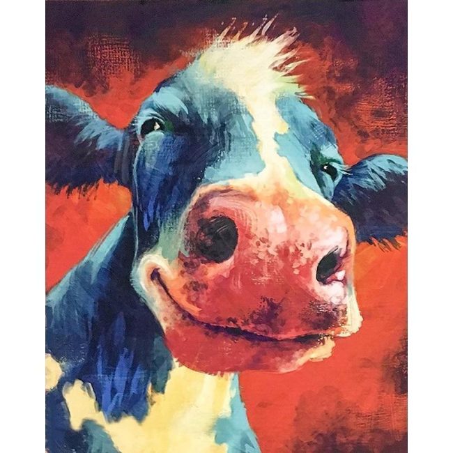 Happy Cow Calf Paint By Numbers