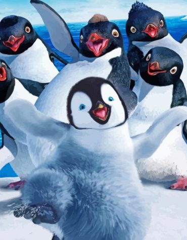 Penguin Delight Paint By Numbers