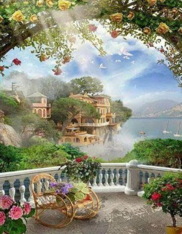 Italian Harbour Garden Paint By Numbers