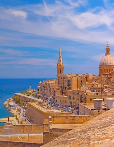 Hastings Garden View Valletta Paint By Numbers