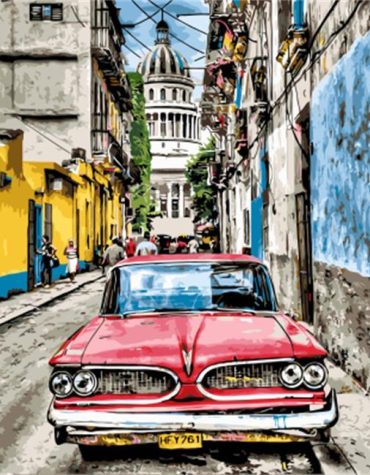 Havana City Streets Paint By Numbers