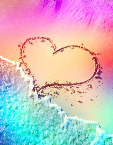 Seaside Heart Waves Paint By Numbers