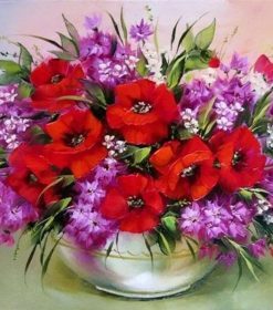 Heavenly Poppies Paint By Numbers