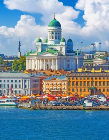 Helsinki Buildings Landscape Paint By Numbers
