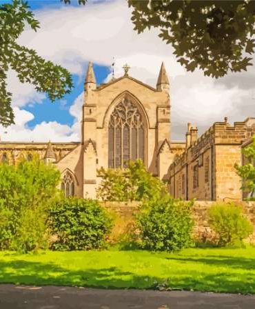 Hexham Abbey Building Paint By Numbers