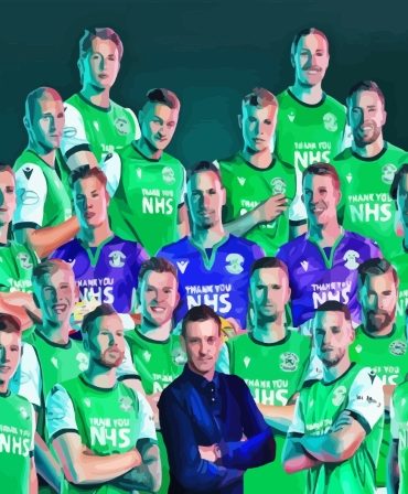 Hibernian FC Players Paint By Numbers