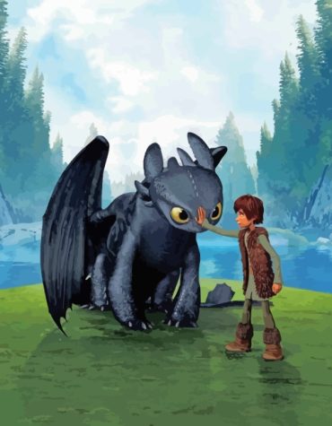 Hiccup and Toothless Adventure Paint By Numbers