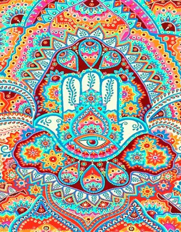 Colorful Hippie Abstract Paint By Numbers