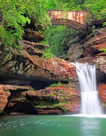 Hocking Hills Nature Scenery Paint By Numbers