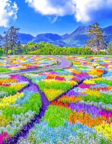 Hokkaido Japan Landscape Paint By Numbers