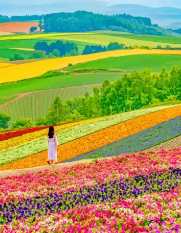 Hokkaido Gardens in Bloom Paint By Numbers