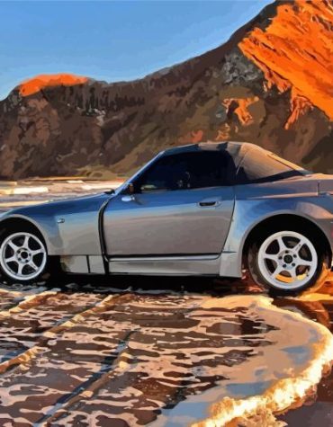Honda S2000 Beach Vibes Paint By Numbers
