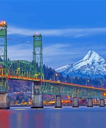 Hood River Scenic Bridge Paint By Numbers