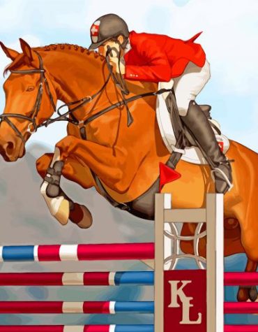 Horse Racing Masterpiece Paint By Numbers