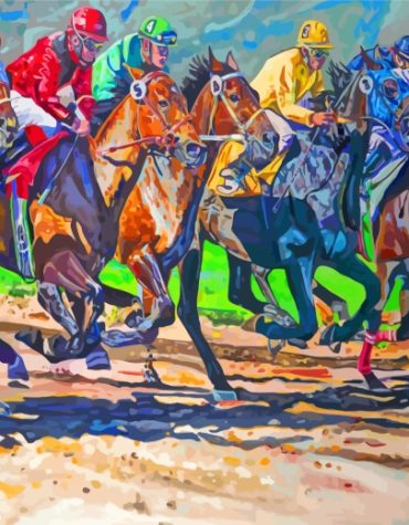 Horse Racing Experience Paint By Numbers