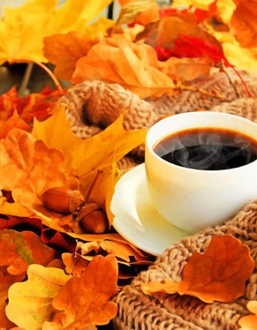 Autumn Coffee Scene Paint By Numbers