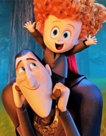 Hotel Transylvania Cartoon Paint By Numbers