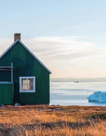 Seaside House Landscape Paint By Numbers