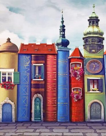 Charming Houses Book Paint By Numbers