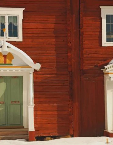 Scenic Swedish Houses Paint By Numbers