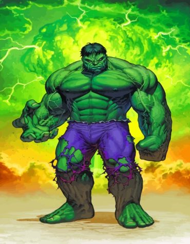Hulk Comic Style Paint By Numbers