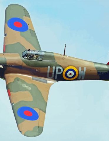 Hurricane Aircraft Art Paint By Numbers