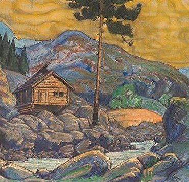 Mountain Hut Scenic Paint By Numbers