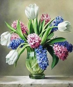 Hyacinth Vase Blossoms Paint By Numbers