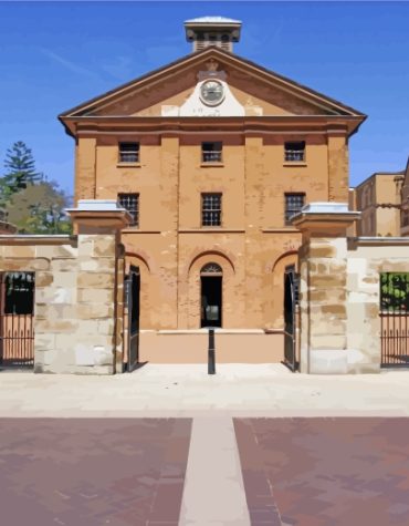 Hyde Park Barracks Sydney Paint By Numbers