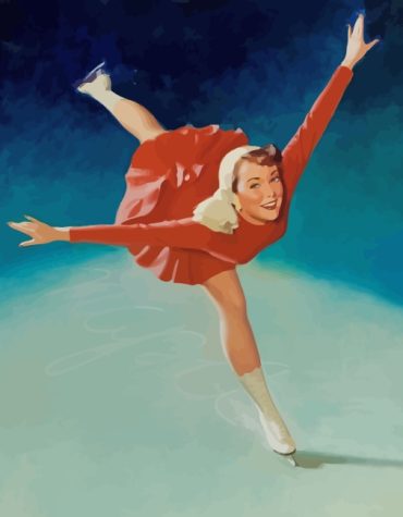 Ice Skating Girl Paint By Numbers