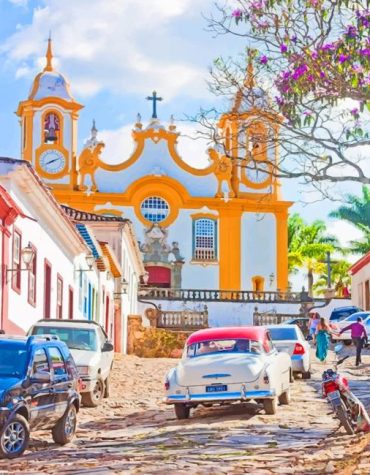 Brazilian Cities: Igreja De Santo Antonio Paint By Numbers