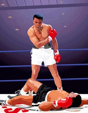 Clay vs Liston Sports Tribute Paint By Numbers