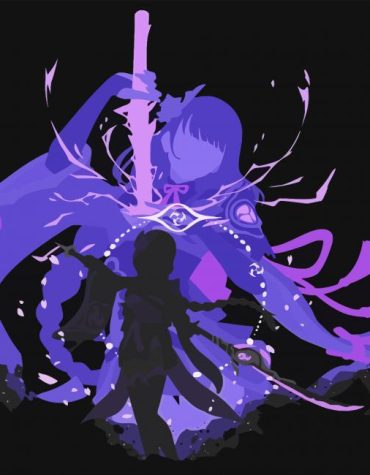 Raiden Shogun Anime Paint By Numbers