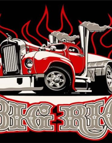 Mack Truck Colorful Paint By Numbers