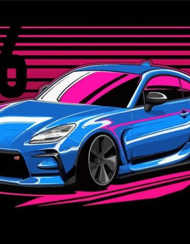 Colorful Toyota GR 86 Engines Paint By Numbers