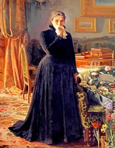 Grieving Woman by Kramskoi Paint By Numbers