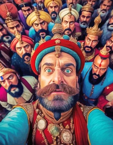 Indians Selfie Headgear Paint By Numbers