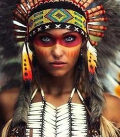 Native Woman Art Paint By Numbers