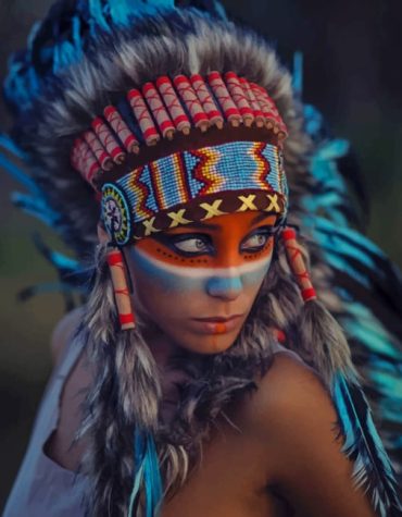 Indigenous Girl Paint By Numbers