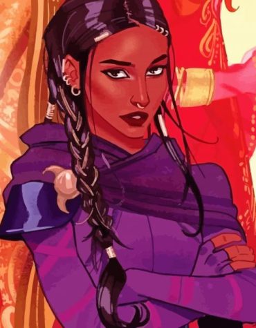 Inej Ghafa Shadow and Bone Paint By Numbers