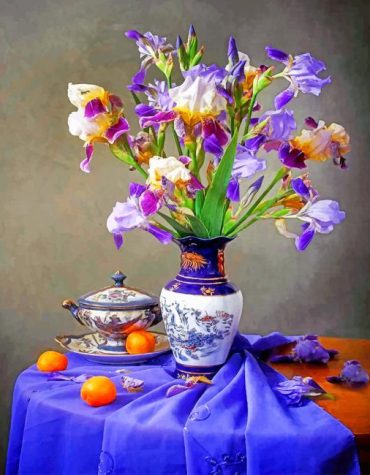 Iris Vase Paint By Numbers
