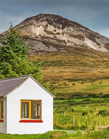 Irish Landscape Barn Paint By Numbers