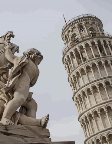 Leaning Tower Pisa Italy Paint By Numbers