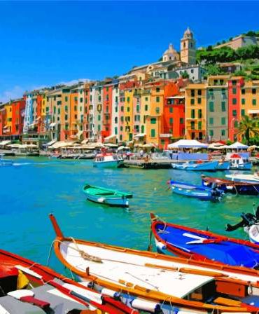 Colorful Porto Venere Italy Paint By Numbers