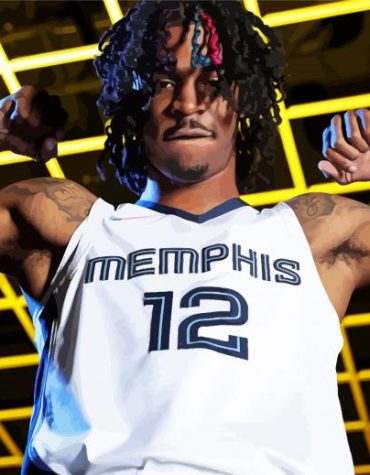 Ja Morant Basketball Paint By Numbers