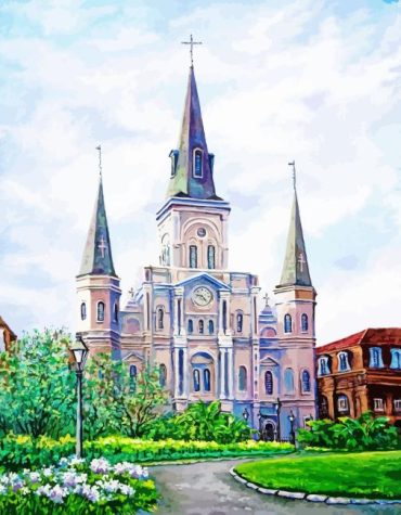 Jackson Square Cityscape Paint By Numbers