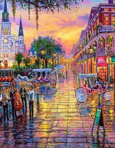 Jackson Square Louisiana Cityscape Paint By Numbers