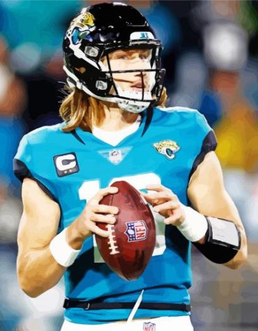 Jacksonville Jaguar Football Paint By Numbers